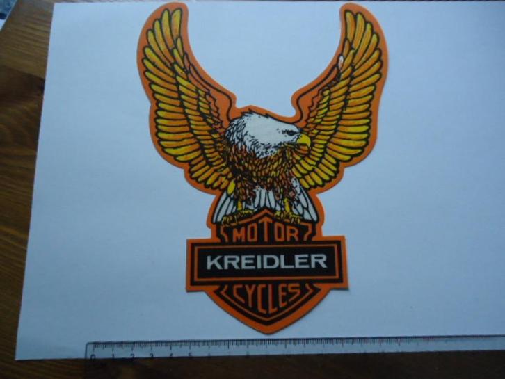 sticker oud KREIDLER bromfiets linnen Adelaar brommer race, Verzamelen, Stickers, Zo goed als nieuw, Bedrijf of Vereniging, Ophalen of Verzenden