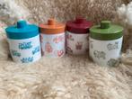 Vintage voorraad / koffie potten , 4x, Ophalen of Verzenden, Zo goed als nieuw, Glas, Pot, Bus of Blik