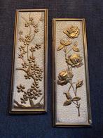 Vintage/Retro Metalen Wandhanger 2plaquettes made in Holland, Ophalen of Verzenden