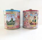 2 retro opbergblikken/ koektrommels, Ophalen of Verzenden, Overige materialen, Minder dan 25 cm