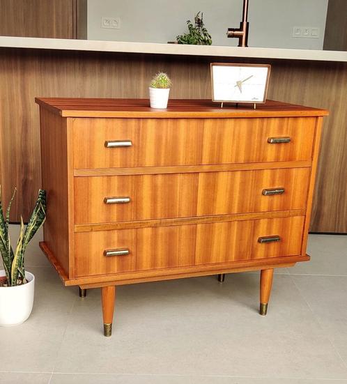 Prachtige vintage ladekast, Huis en Inrichting, Kasten | Ladekasten, Zo goed als nieuw, Minder dan 100 cm, 50 tot 100 cm, 25 tot 50 cm