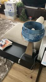 Lamp met jeanskap en zelfde in wit, Ophalen, Gebruikt