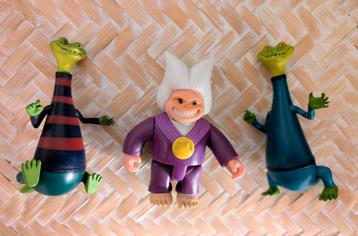 Monchhichi Poppetjes Blitz, Glitz en Aikor beschikbaar voor biedingen