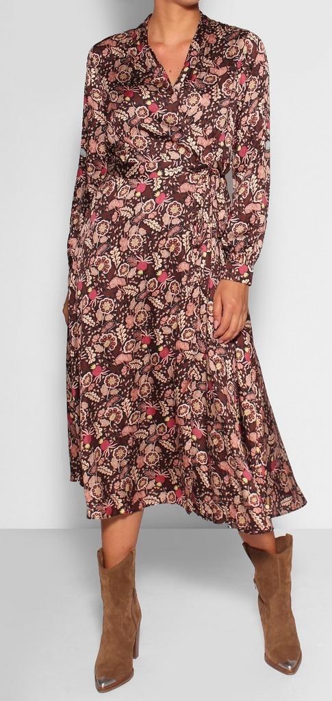 Prachtige jurk Maison Scotch maat M, Kleding | Dames, Jurken, Zo goed als nieuw, Maat 38/40 (M), Overige kleuren, Onder de knie