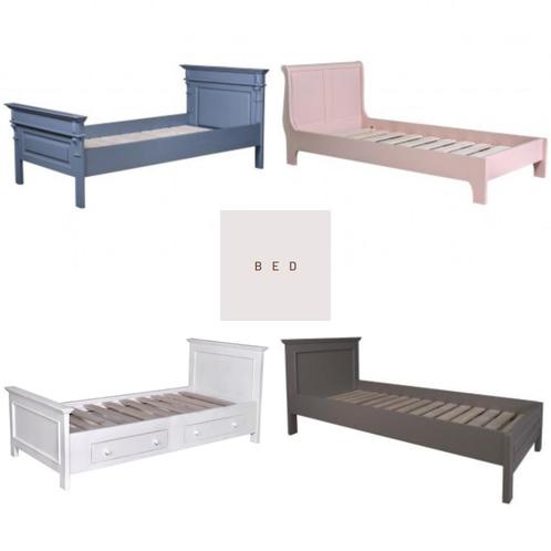 Houten bed & hoofdbord/hoofdeinde (50 kleuren) op maat, Huis en Inrichting, Slaapkamer | Bedden, Nieuw, Tweepersoons, Overige maten