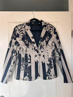 Bonprix blazer met bloemenprint, Ophalen of Verzenden, Zo goed als nieuw, Maat 42/44 (L), Blauw