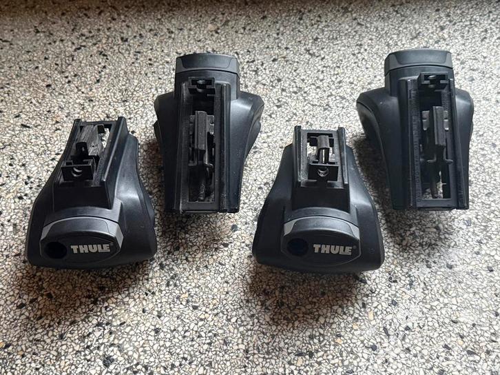 Thule 757 voor dakrail + ProBar Evo 135cm + ladderrol 110cm, Auto diversen, Dakdragers, Gebruikt, Ophalen