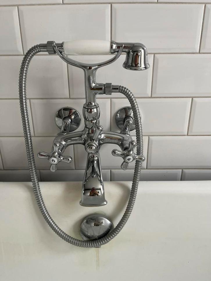 Vintage Engelse Badkamerkranen Set, Doe-het-zelf en Verbouw, Sanitair, Gebruikt, Overige typen, Ophalen of Verzenden