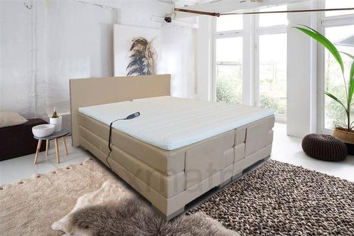 Boxspring Class Elektrisch Set, Huis en Inrichting, Slaapkamer | Boxsprings, Nieuw, 180 cm, 200 cm, Tweepersoons, Grijs, Zwart
