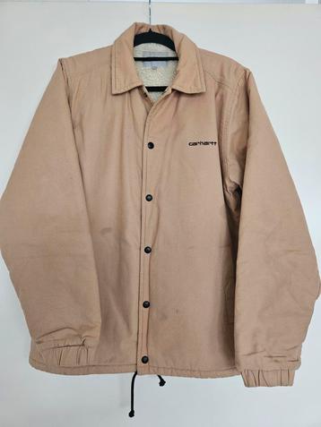 Carhartt jas WIP canvas coach gevoerd – beige maat s beschikbaar voor biedingen