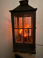Sfeervolle lantaarn met glazen ruiten, Ophalen of Verzenden, Zo goed als nieuw, Glas, 100 tot 150 cm
