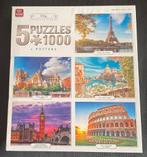 Legpuzzels 5x 1000 stukjes met voorbeeld, Ophalen, 500 t/m 1500 stukjes, Gebruikt, Legpuzzel