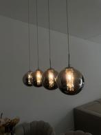 Sfeer hanglamp met 4 bollen - Zo goed als nieuw!, Huis en Inrichting, Lampen | Hanglampen, Ophalen, Zo goed als nieuw, Glas, Minder dan 50 cm