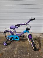 16 inch meisjes fiets met zijwieltjes, Fietsen en Brommers, Fietsen | Kinderfietsjes, 16 tot 20 inch, Zijwieltjes, Zo goed als nieuw