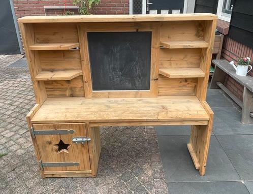 Kinderbureau steigerhout, Kinderen en Baby's, Kinderkamer | Tafels en Stoelen, Zo goed als nieuw, Tafel(s), Ophalen