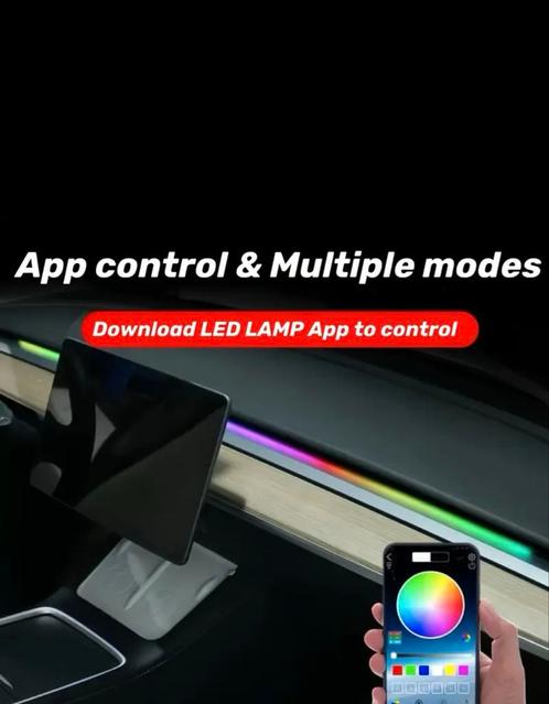 Tesla Model 3/Y Interieur LED Verlichting Ambient, Auto diversen, Auto-accessoires, Nieuw, Ophalen of Verzenden