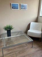 Spectrum glazen salontafel 100 x 100 x 30 cm (h x b x h), Ophalen, 100 tot 150 cm, Design, Vierkant