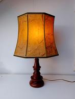 Vintage Tafellamp met fluwelen bies, Ophalen of Verzenden