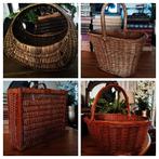 Diverse rieten manden boodschappenmand bloemenmand, Ophalen of Verzenden