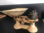 Emaille oud brocante weegschaal, Antiek en Kunst, Antiek | Gereedschap en Instrumenten, Ophalen of Verzenden