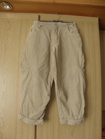Warme bruin gevoerde katoenen rib broek MINI STARS 146 prima beschikbaar voor biedingen