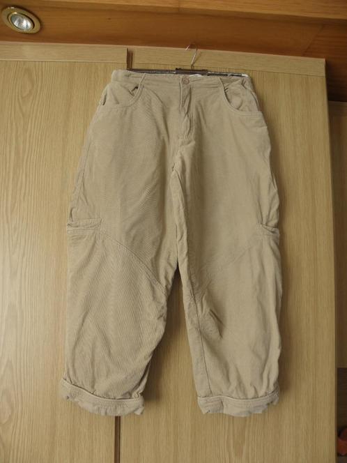 Warme bruin gevoerde katoenen rib broek MINI STARS 146 prima, Kinderen en Baby's, Kinderkleding | Maat 146, Zo goed als nieuw