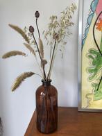 Nieuwe bruine vaas van Countryfield, Overige kleuren, Nieuw, Ophalen of Verzenden, Glas