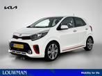 Kia Picanto 1.2 CVVT GT-Line | Leder | Stoel + Stuurverwarmi, Auto's, Kia, Voorwielaandrijving, Gebruikt, 4 cilinders, Wit