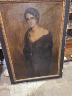 Groot schilderij met portret toegeschreven simon maris, Ophalen