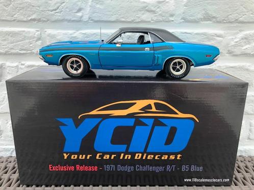 YCID/ACME 1971 Dodge Challenger R/T, Hobby en Vrije tijd, Modelauto's | 1:18, Zo goed als nieuw, Auto, Overige merken, Ophalen of Verzenden