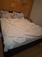 Tweepersoonsbed met matras, Ophalen, Gebruikt, Wit, Tweepersoons