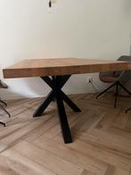 Eikenhouten eettafel 180 bij 90, Ophalen, Gebruikt, 50 tot 100 cm, 150 tot 200 cm