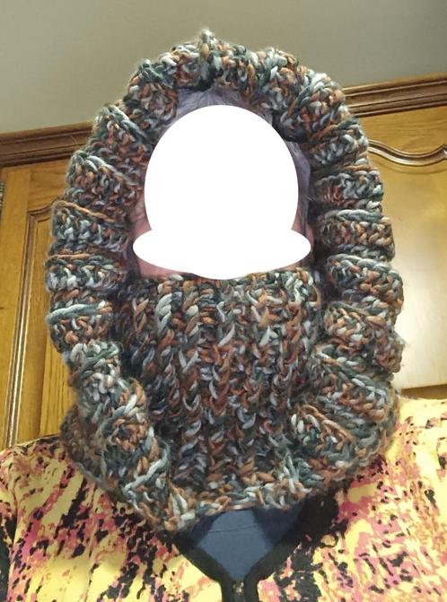 Super warm: gehaakte balaclava bivakmuts. Muts sjaal in één!, Kleding | Dames, Mutsen, Sjaals en Handschoenen, Nieuw, Muts, Ophalen of Verzenden