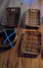 Rotan manden 3 stuks, Mand, Ophalen of Verzenden, Zo goed als nieuw, Riet