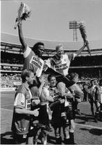 3x foto Feyenoord - 1997 afscheid Koeman en Taument, Verzamelen, Verzenden, Zo goed als nieuw, Feyenoord, Poster, Plaatje of Sticker