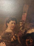 Antiek schilderij Rembrandt van Rijn ZIE BESCHRIJVING, Ophalen of Verzenden