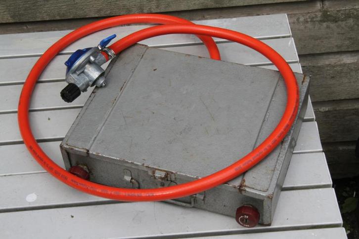 2 pits vintage camping kooktoestel / Stove, Caravans en Kamperen, Kampeeraccessoires, Gebruikt, Ophalen of Verzenden