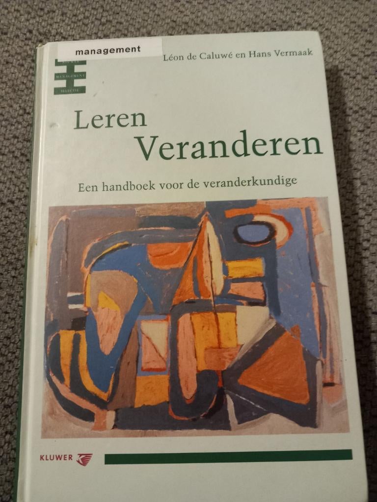 Leren Veranderen - Management Boek, Boeken, Ophalen of Verzenden