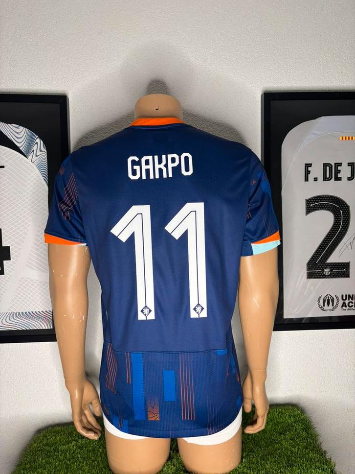 Nederland uitshirt 2024/2026 Gakpo, Sport en Fitness, Voetbal, Zo goed als nieuw, Shirt, Maat M, Ophalen of Verzenden