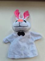 Schattige Konijn Handpop, Kinderen en Baby's, Speelgoed | Knuffels en Pluche, Ophalen of Verzenden, Gebruikt, Konijn