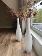 Witte vazen, Kunststof, Wit, Ophalen of Verzenden, Zo goed als nieuw