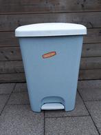 Mooie Curver prullenbak 40 liter grijs - in zeer goede staat, Ophalen, Kunststof, Met pedaal, 50 tot 75 cm