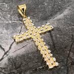14k gouden kruis hanger nugget pietpiet