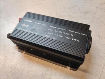 Omvormer inverter 1500W pure sine sinus beschikbaar voor biedingen