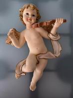 Engelenbeeld met Viool - Decoratief, Ophalen, Zo goed als nieuw, Kunststof, Engelenbeeld