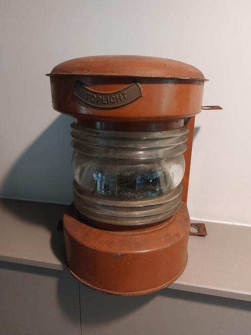Toplicht scheepslamp, Antiek en Kunst, Antiek | Lampen, Ophalen of Verzenden