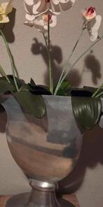 Zilverkleur vaas, Huis en Inrichting, Woonaccessoires | Vazen, Overige kleuren, Ophalen of Verzenden, Minder dan 50 cm, Glas