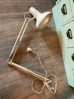 Vintage retro architectenlamp bureaulamp schaarlamp lamp wit, Gebruikt, Ophalen of Verzenden, Industrieel vintage retro, Metaal