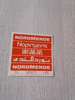 sticker NORDMENDE TV - VIDEO - HIFI, Verzamelen, Ophalen of Verzenden, Zo goed als nieuw, Merk