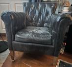 Rivièra Maison Leren Fauteuils- Lichte Beschadigingen, Ophalen, Gebruikt, Leer, 75 tot 100 cm